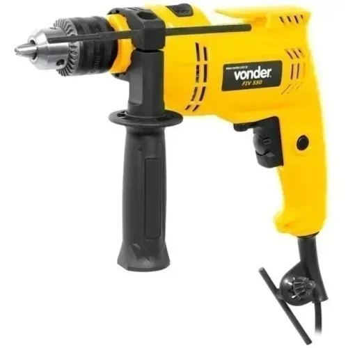 Furadeira Elétrica de Impacto Reversível 550w Vonder Fiv550n Profissional