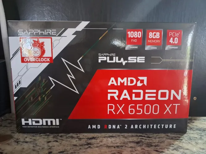 Placa de Vídeo RX 6500 XT de 8GB Sapphire