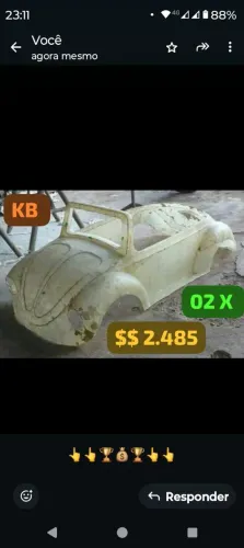 PEÇAS FIBRA DE VIDRO FUSCA