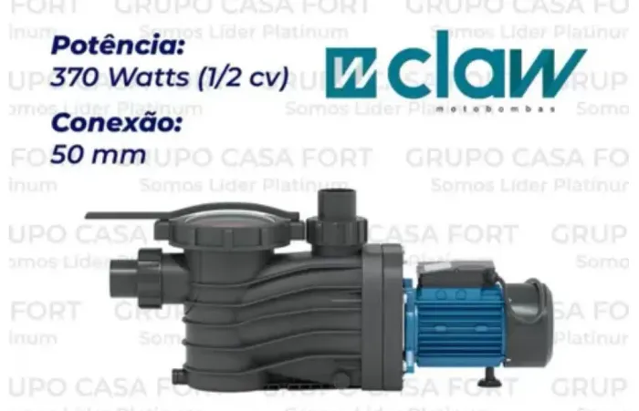BOMBA D?ÁGUA WCLAW PISCINA 1/2CV 220VOLTS. MONOFÁSICA (NOVA NA CAIXA)