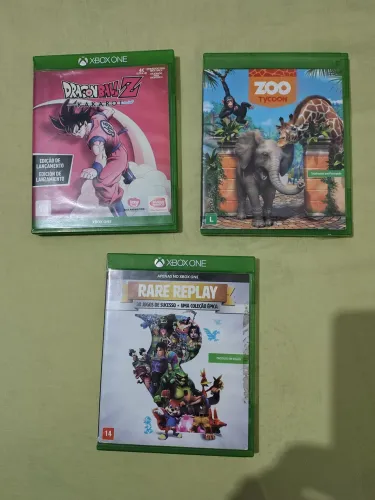 Jogos Xbox One - Dragon Ball, Zoo Tycoon e Rare Replay
