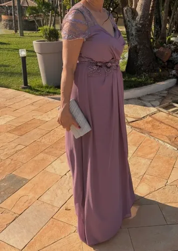 VESTIDO DE FESTA ROXO/LAVANDA/AÇAI