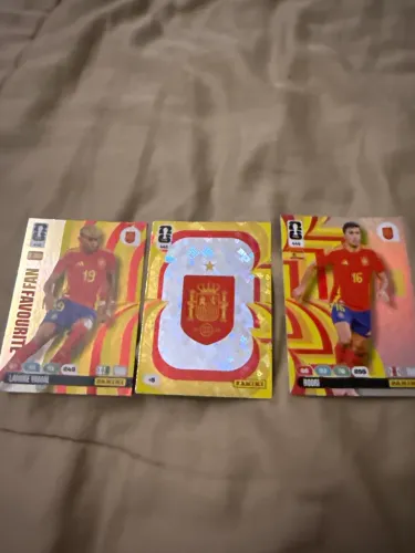 3 Cards Adrenalyn XL Espanha seleção campeã da copa de 2026