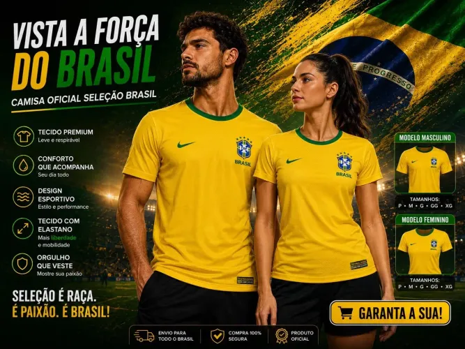 Camisa em Brasil 