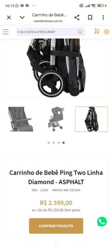Carrinho de bebê que vira malinha e vai como bagagem de bordo no avião ?
