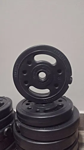 Peso academia anilha PVC 3kg (4 unidades)
