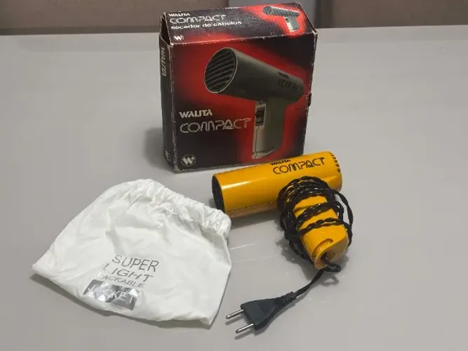 Secador de Cabelos Walita Compact - Vintage (Anos 70) 500W - Modelo HL4424 220 V