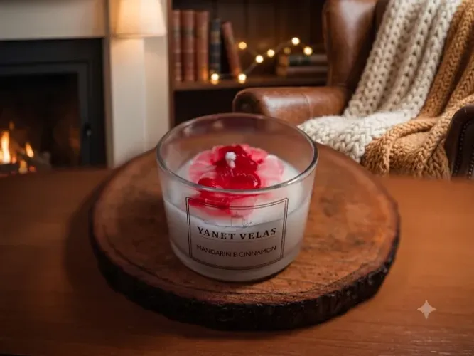 Velas aromáticas e decorativas