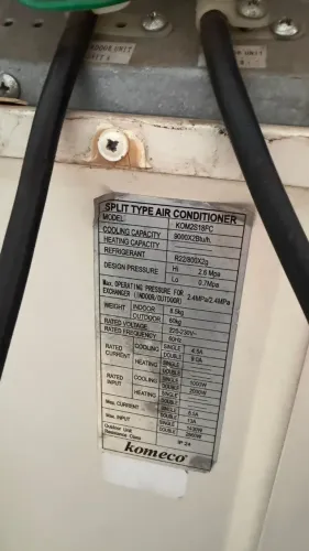 2 Ar-condicionados Komeco 9.000 BTUs + 1 Condensadora - R$ 1.500,00