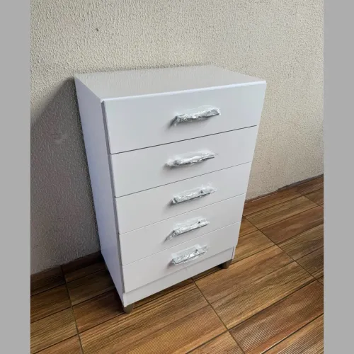 Cômoda com 5 gavetas branca - entrego