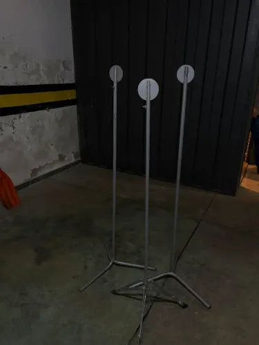 3 porta banner grandes estrutura metálica firme