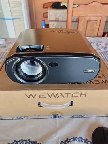Projetor Wewatch v50 4k -15000 lumens wifi + Chromecast 2