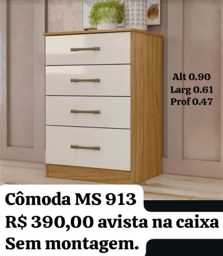 Cômoda MS 913 Novo na caixa