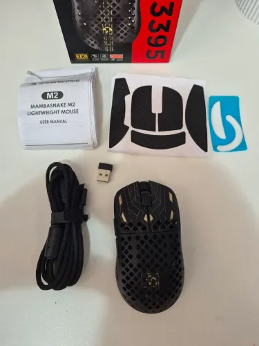Mouse mambasnake m2 fibra de carbono