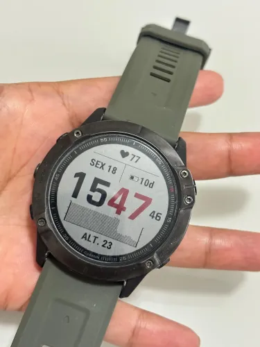 Relógio Garmin Fênix 6x pro safira