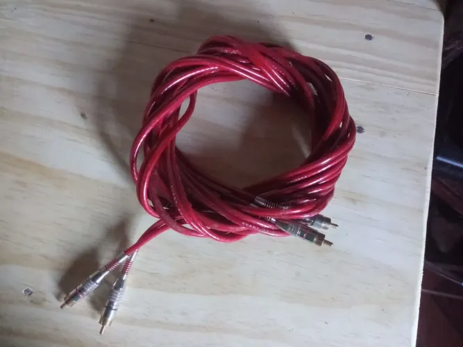 Cabo RCA Áudio Estéreo 2 RCA Macho x 2 RCA Macho