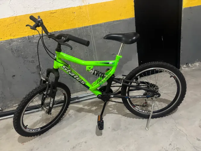 Bicicleta Status Aro 20 Full Suspension - Verde Neon
