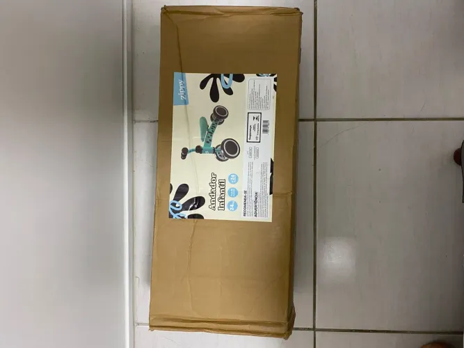 Bicicleta de equilíbrio infantil - sem pedal - azul