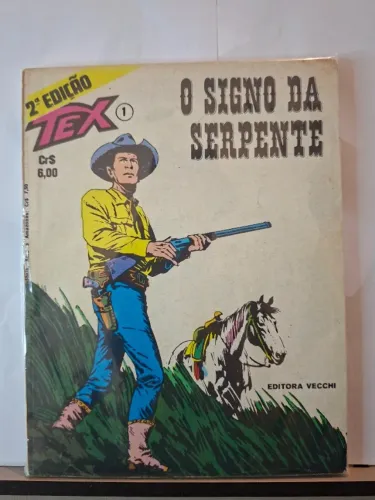 Tex - 2ª Edição/Vecchi  Nº 1-6, 8, 11, 13, 15, 17-19, 21, 22, 24, 26-28, 30, 31, 40, 41, 