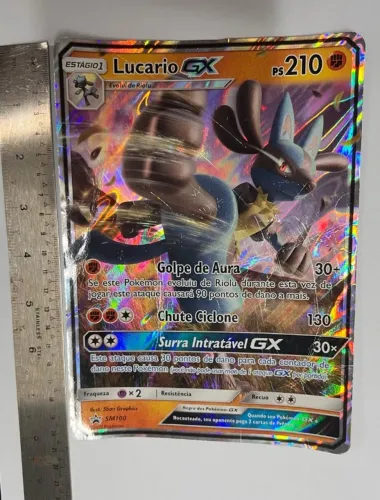 Carta Pokémon Lucario-GX (SM100/250)