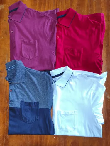Camisa Polo Masculina Tamanho M - 4 Cores - Excelente Estado