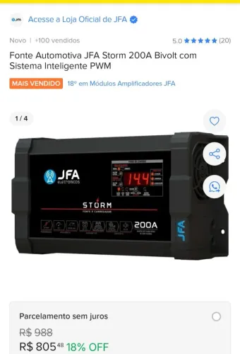 Fonte automotivo JFA