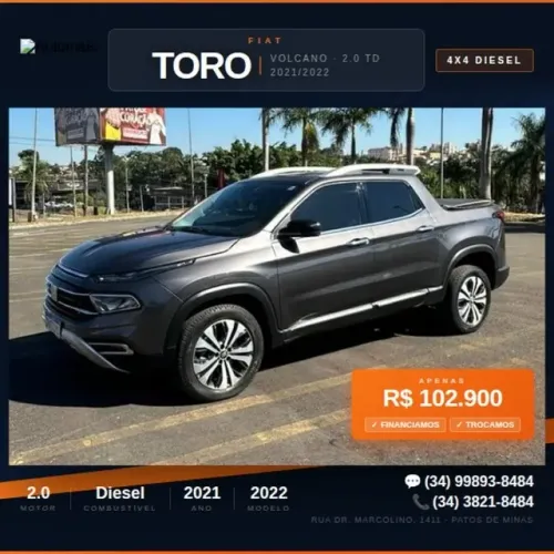Fiat Toro Volcano 2.0 16V 4X4 TB Diesel Aut. 2022
