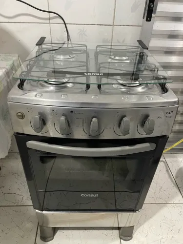 FOGÃO INOX DA CÔNSUL (ENTREGO)