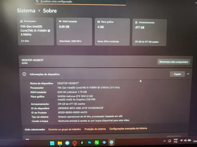 Notebook Lenovo - Ótimo para trabalhar