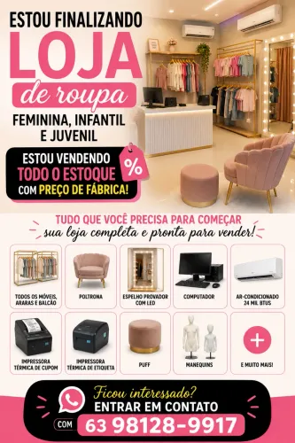 Roupas com preço de fábrica! Estou fechando a loja