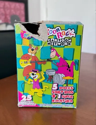 embalagem/caixa hanna barbera - coleção toon rock - anos 90