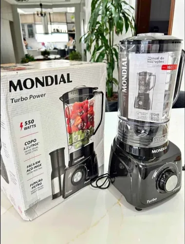Liquidificador Mondial Turbo 3 velocidade NOVO 550W