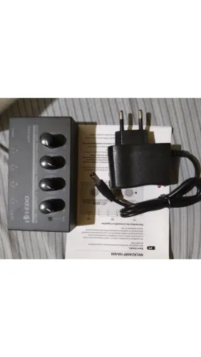 Amplificador de Fone VEDO HA400 4 Canais com Fonte Novo