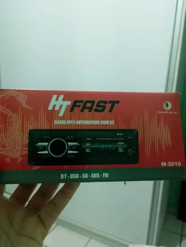 Som automotivo novo na caixa com bluetooth