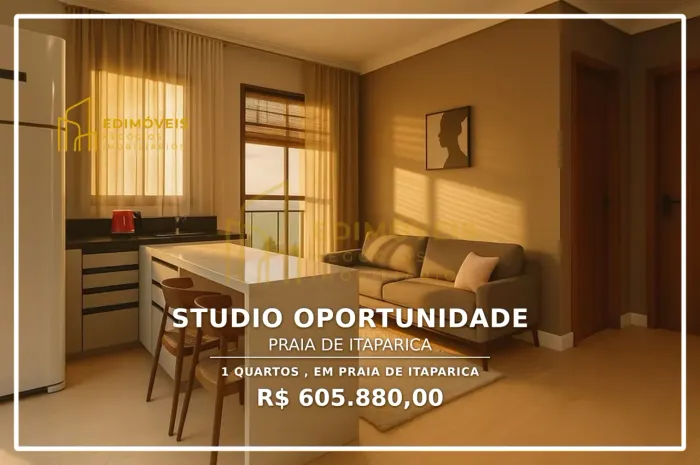 Studio em Praia de Itaparica | Mobiliado e climatizado, pronto para morar