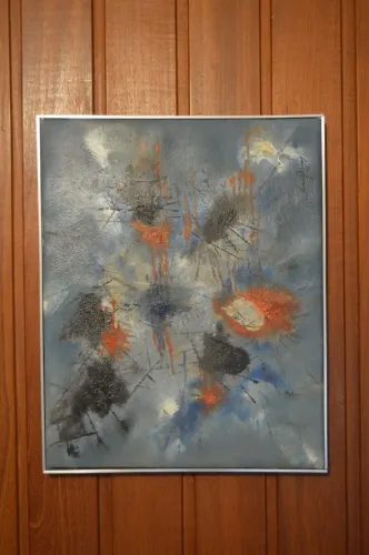 Quadro Antonio Bandeira com selo de galeria de arte