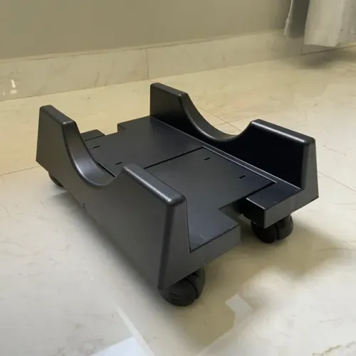 Suporte gabinete cpu ajustável com rodinhas