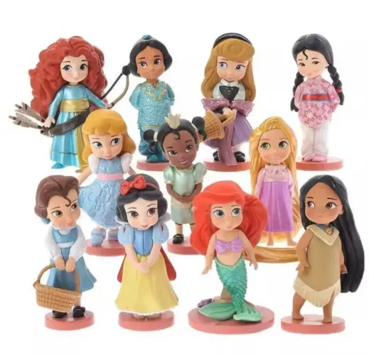 Bonecas mini animators com glitter