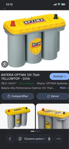 Bateria de areia optima