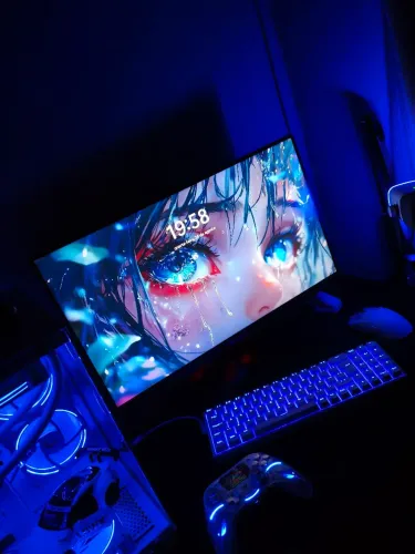 Monitor UltraGear + Gabinete com 4 Fans lateral em vidro