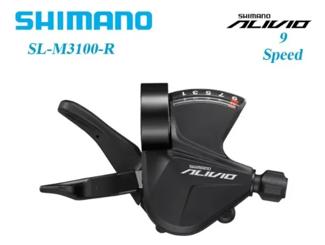 Alavanca Trocador Traseiro Shimano M3100 Direito De 9 Velocidades