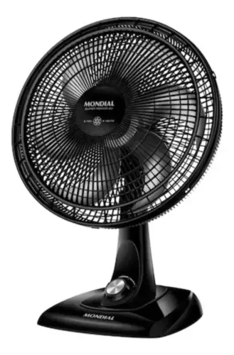 Ventilador de Mesa Mondial Super Power 40cm 6 Pás VSP-40-B 127V Preto/Cinza