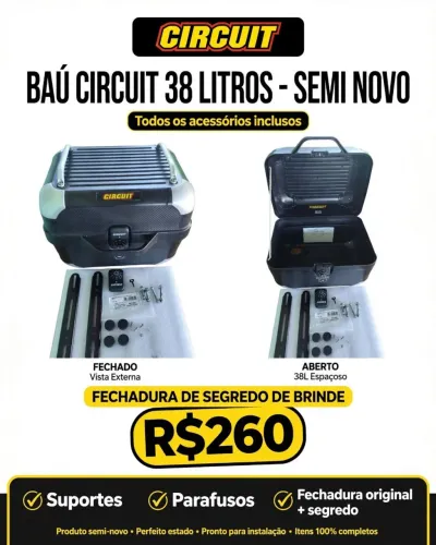 Baú circuito 28 litros 