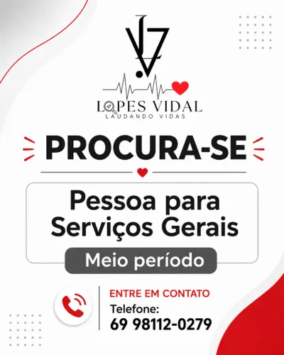 Procura-se Pessoas para Serviços Gerais 