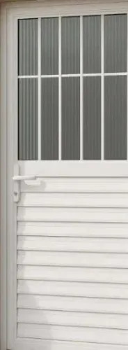 Porta social de inox branco 2.10 x 61