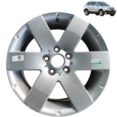 Roda Avulsa Aro 17 5x114,3 Gm Captiva 2010 2009 2008 - Cinza Claro