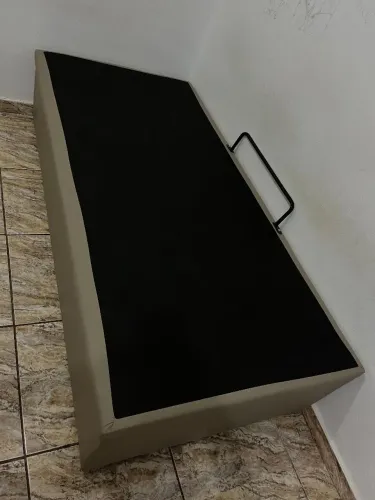 Cama báu solteiro king ortobom + colchão 