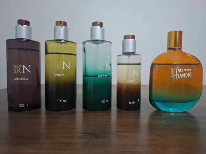 Combo de perfumes nacionais 50 e 100ml (sem caixas)