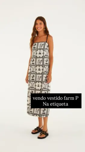 Vestido farm P na etiqueta