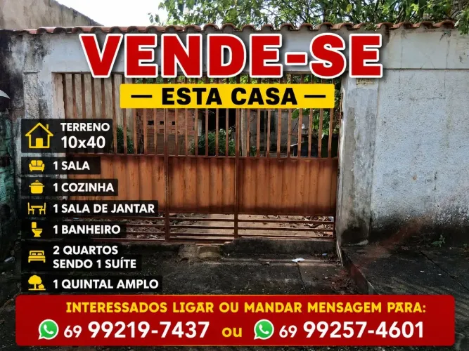 VENDE-SE CASA BAIRRO COSTA E SILVA